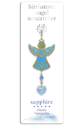 Carded Birthstone Celestial Angel - Sapphire