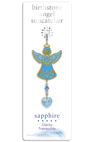 Carded Birthstone Celestial Angel - Sapphire
