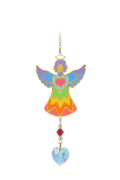 Carded Crystal Dreams Celestial Angel - Rainbow