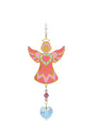 Carded Crystal Dreams Celestial Angel - Rose