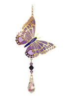 Carded Crystal Dreams Butterfly Purple Emperor