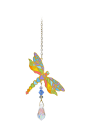 Carded Crystal Dreams Dragonfly - Rainbow