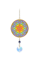 Carded Crystal Dreams Flower of Life - Rainbow