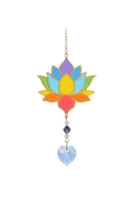 Carded Crystal Dreams Lotus - Rainbow