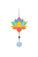 Carded Crystal Dreams Lotus - Rainbow
