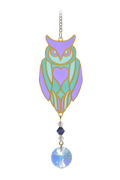 Carded Crystal Dreams Owl - Aurora