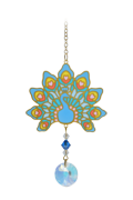Carded Crystal Dreams Peacock - Majestic