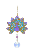 Carded Crystal Dreams Peacock - Purple
