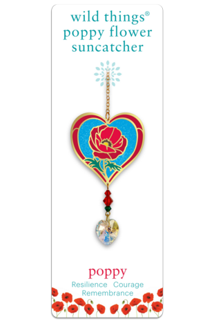 Carded Crystal Dreams Poppy - Rose