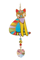 Carded Crystal Dreams Sitting Cat Confetti