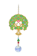 Carded Crystal Dreams Tree of Life - Green