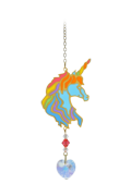 Packaged Crystal Dreams Unicorn Head - Rainbow