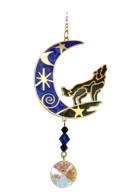 Carded Crystal Dreams Wolf in the Moon Moonlight