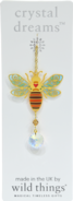 Carded Crystal Dreams Bee - Autumn Gold