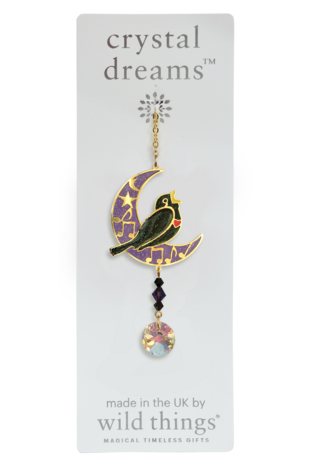 Carded Crystal Dreams Blackbird Moonlight