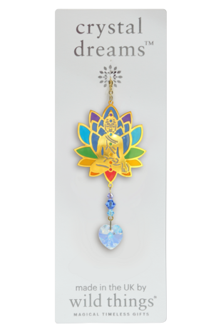 Carded Crystal Dreams Buddha - Rainbow