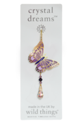 Carded Crystal Dreams Butterfly Purple Emperor