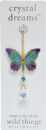 Carded Crystal Dreams Butterfly - Iris