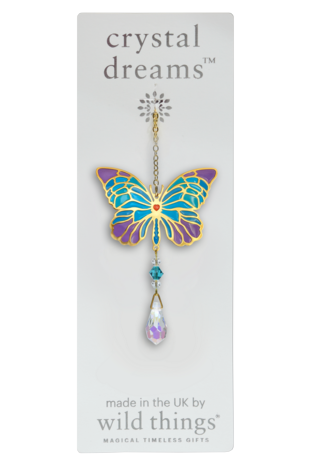 Carded Crystal Dreams Butterfly - Iris