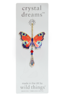 Carded Crystal Dreams Butterfly Peacock