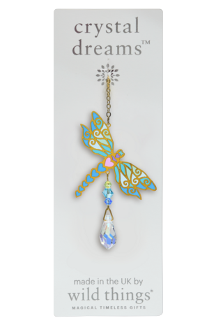 Carded Crystal Dreams Dragonfly - Jade