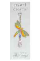 Carded Crystal Dreams Dragonfly - Rainbow