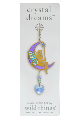 Carded Crystal Dreams Fairy with Wand - Aurora