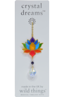 Carded Crystal Dreams Lotus - Rainbow