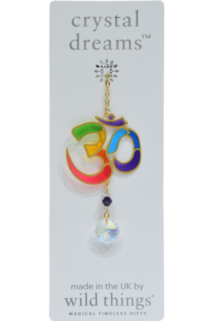 Carded Crystal Dreams Om - Rainbow