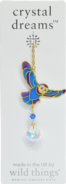 Carded Crystal Dreams Owl in Flight - Moonlight