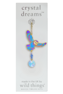 Carded Crystal Dreams Owl in Flight - Moonlight