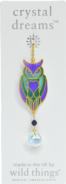 Carded Crystal Dreams Owl - Aurora