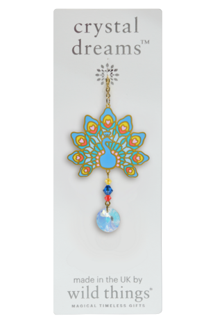 Carded Crystal Dreams Peacock - Majestic