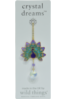 Carded Crystal Dreams Peacock - Purple