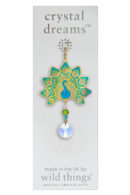Carded Crystal Dreams Peacock - Teal