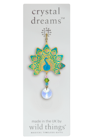 Carded Crystal Dreams Peacock - Teal