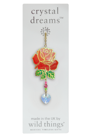Carded Crystal Dreams Rose - Deep Rose