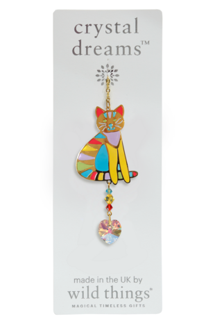 Carded Crystal Dreams Sitting Cat Confetti