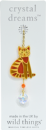 Carded Crystal Dreams Sitting Cat - Marmalade