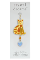 Carded Crystal Dreams Sitting Cat - Marmalade