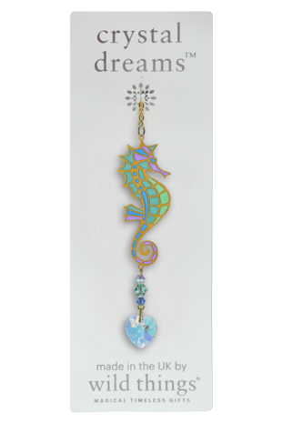 Carded Crystal Dreams Seahorse - Marine
