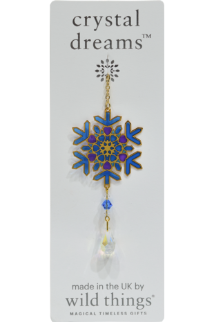 Carded Crystal Dreams Snowflake - Aurora