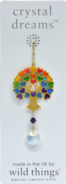 Carded Crystal Dreams Tree of Life - Rainbow