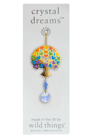 Carded Crystal Dreams Tree of Life - Rainbow