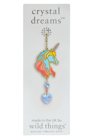 Carded Crystal Dreams Unicorn Head - Confetti