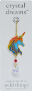 Carded Crystal Dreams Unicorn Head - Rainbow