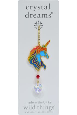 Carded Crystal Dreams Unicorn Head - Rainbow