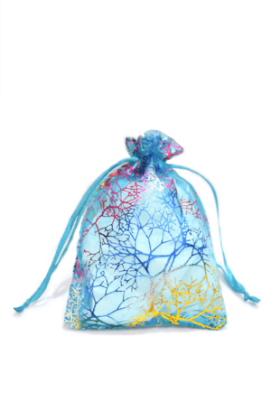 Organza Bags Blue Medium 9cm x 12cm