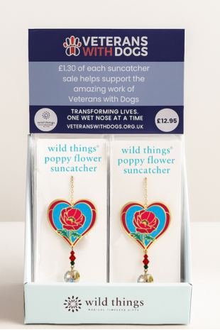 Veterans With Dogs Poppy Suncatcher Starter Pack (12)
