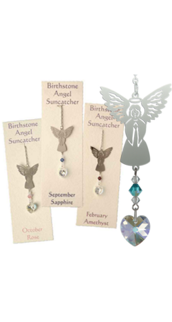 Birthstone Angel Suncatcher
